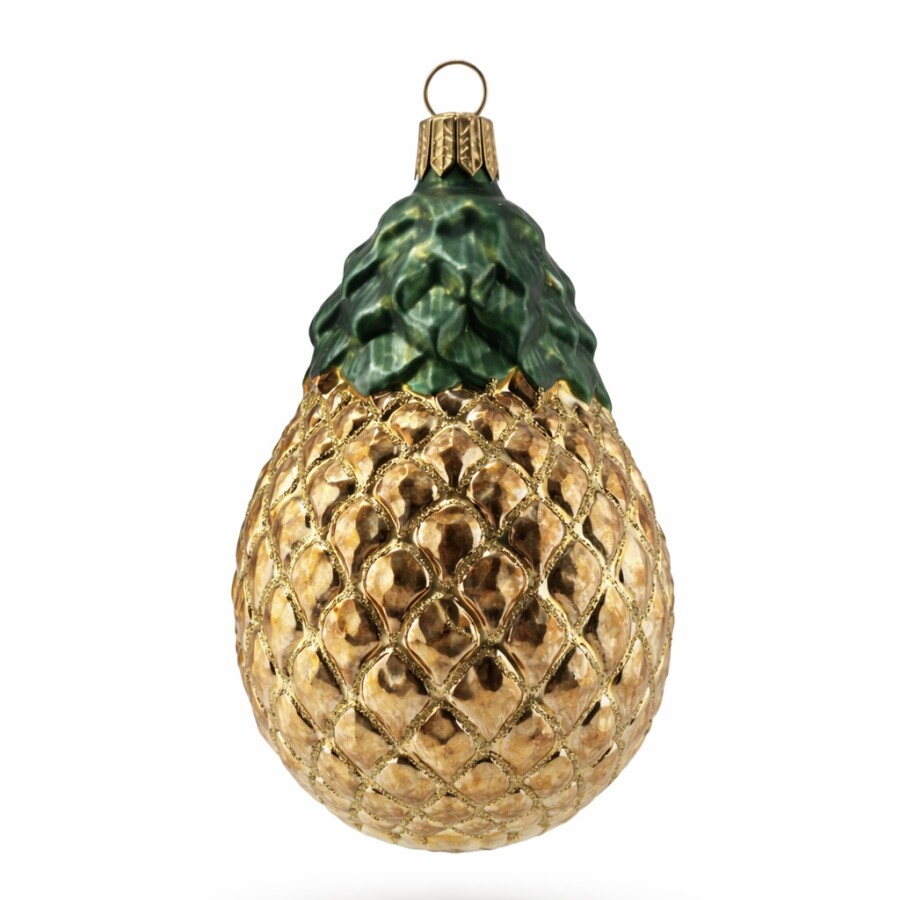 Ananas Christbaumschmuck aus Glas