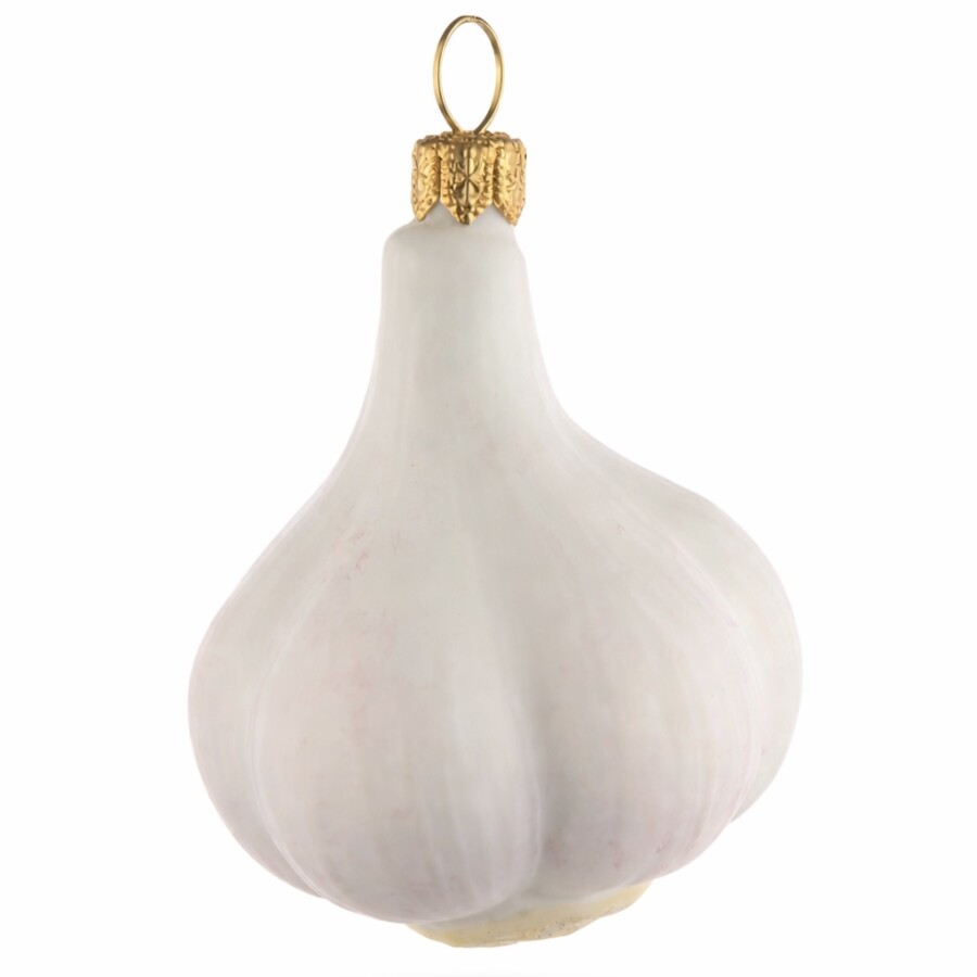 Knoblauchknolle aus Glas – Christbaumschmuck