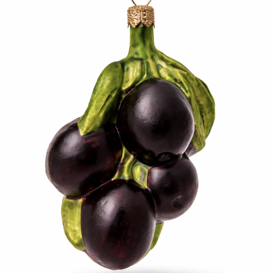Olivenzweig aus Glas – handbemalter Christbaumschmuck