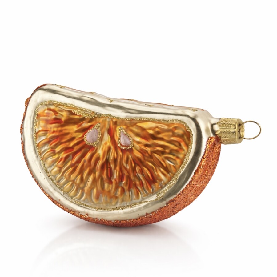 Orangenspalte aus Glas 