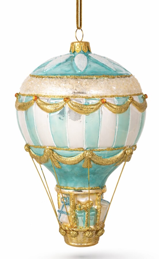 Heißluftballon Christbaumschmuck aus Glas-Huras Family