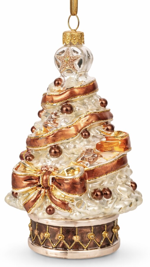Weihnachtsbaum Glasornament-Huras Family-Mocca Serie