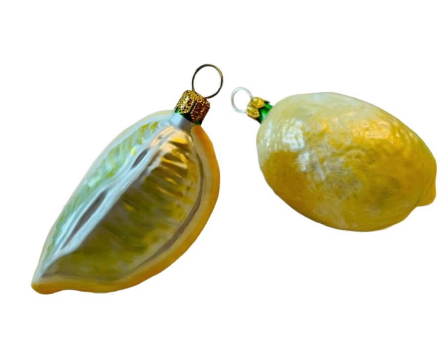 2er Set Zitrone aus Glas 