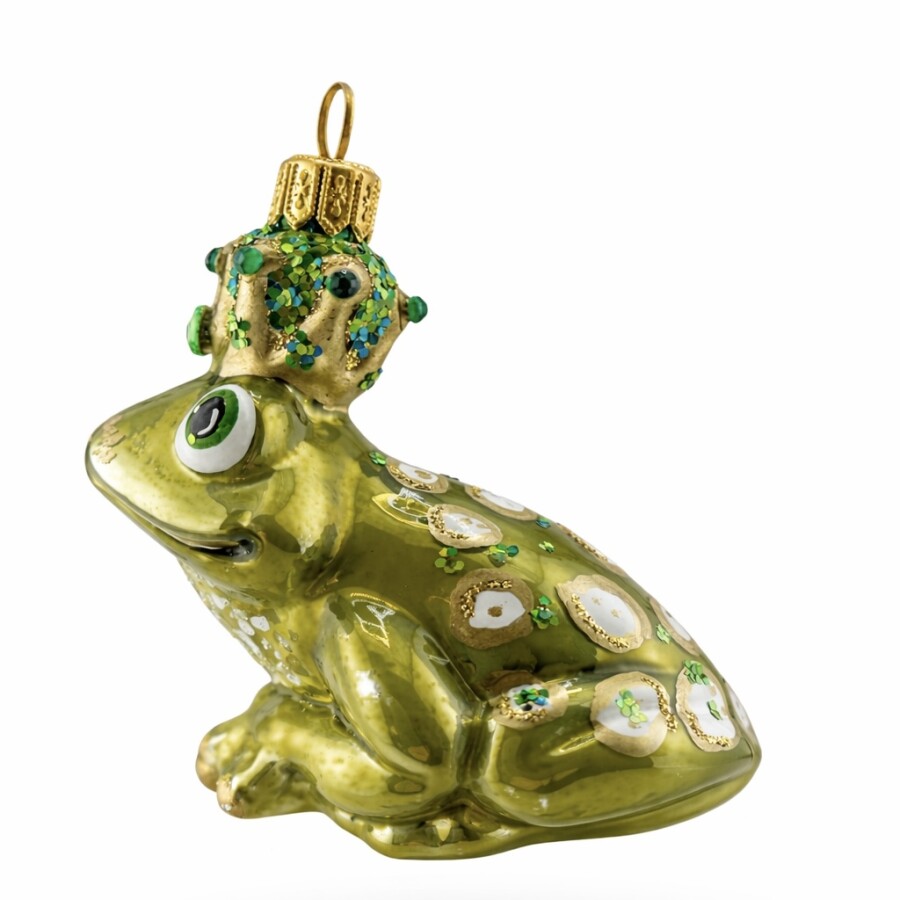 Weihnachtskugel Froschkönig