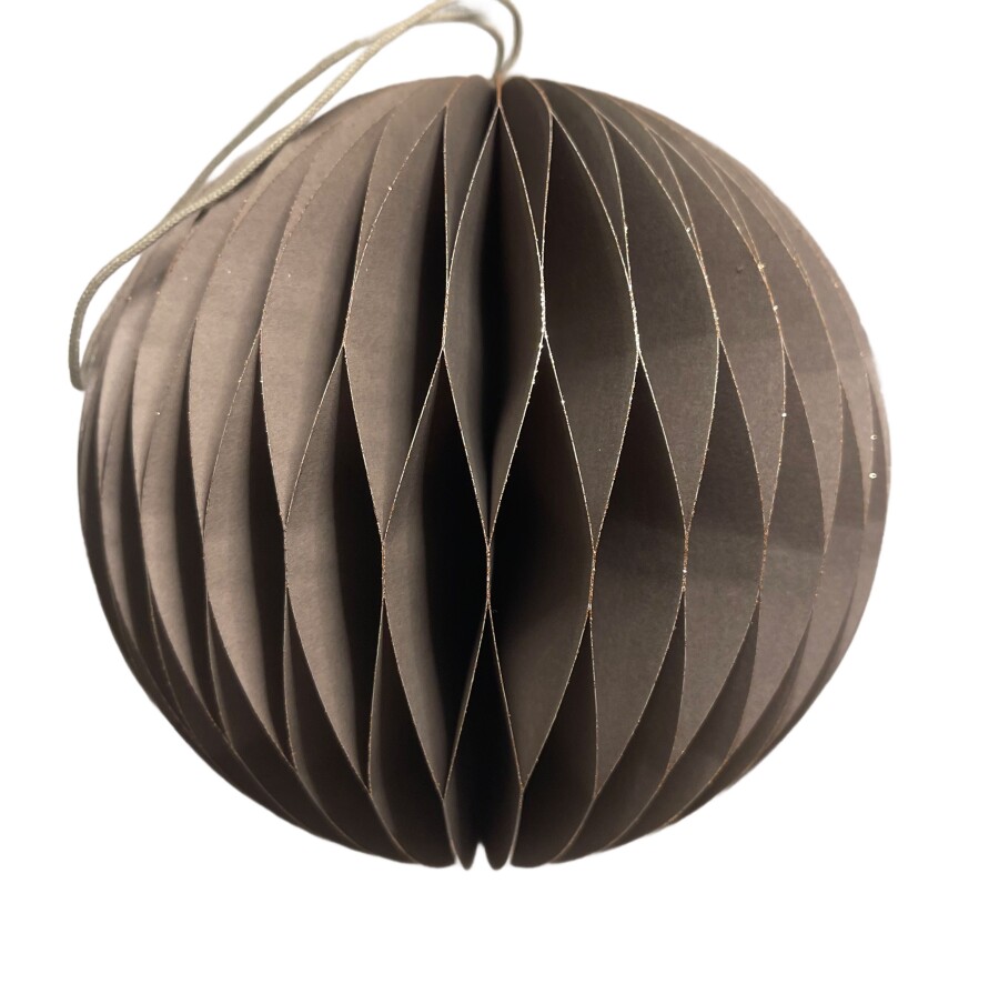 Papierornament Kugel, Weihnachtskugel, Weihnachtsdeko
