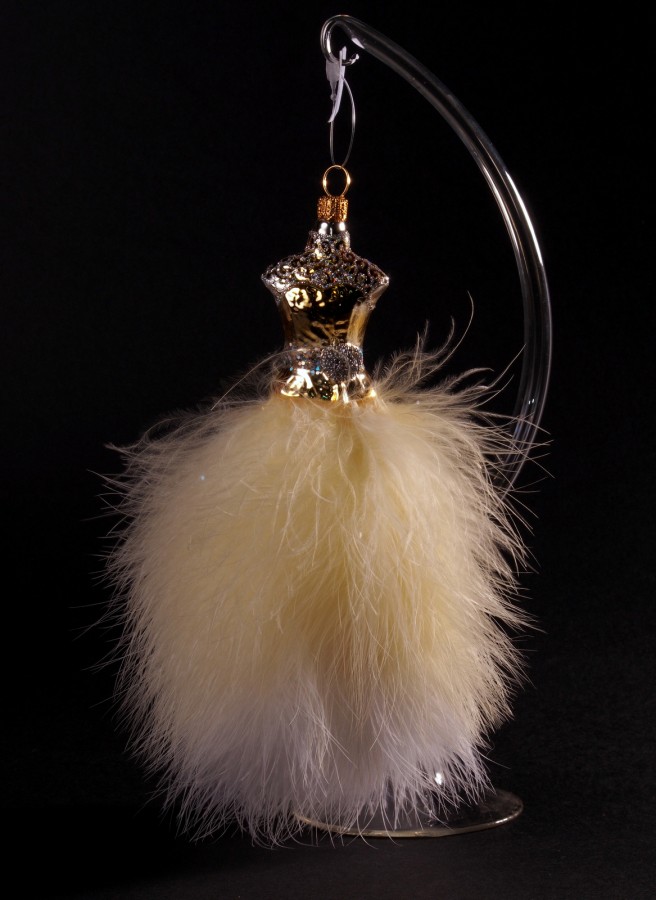 Prinzessinnenkleid Christbaumschmuck Glas