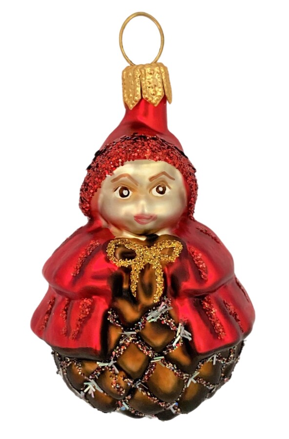 Christbaumschmuck Rotkäppchen – Märchenfigur aus Glas