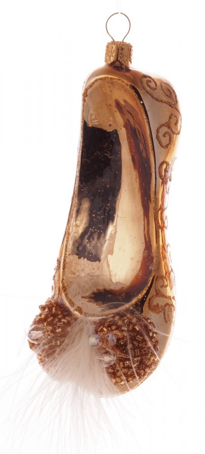 Ballerina-Schuh Christbaumschmuck Glas