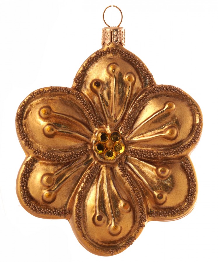 Christrose-Christbaumschmuck aus Glas