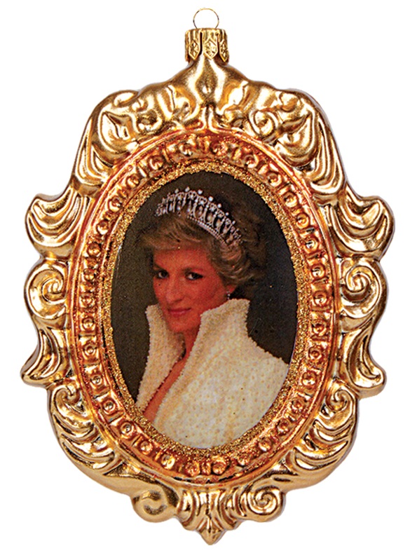 Prinzessin Diana Christbaumschmuck aus Glas