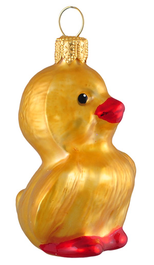 Baby- Küken-Christbaumschmuck aus Glas