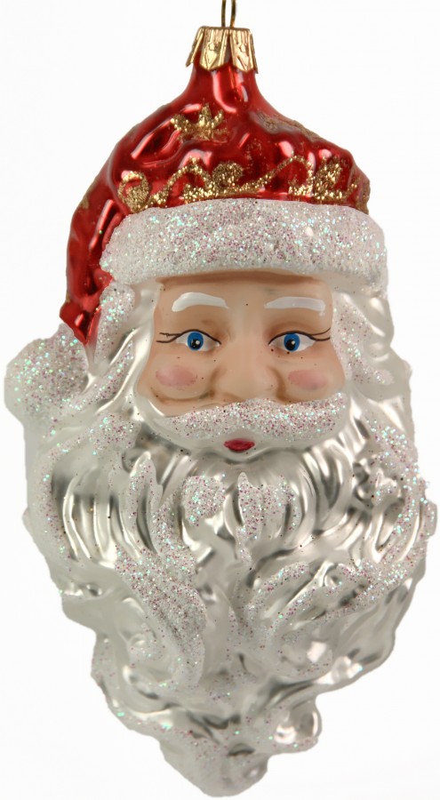 Weihnachtsmann  Christbaumschmuck aus Glas