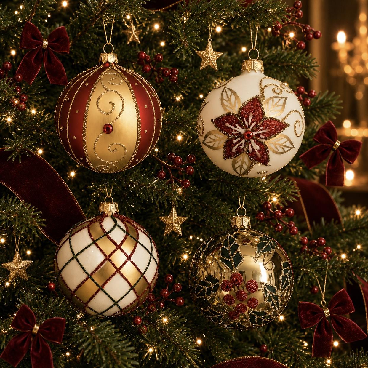 Klassischer Christbaumschmuck