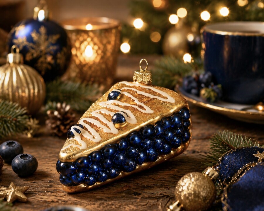 Süße Weihnachtsmomente- Blaubeerkuchen aus Glas